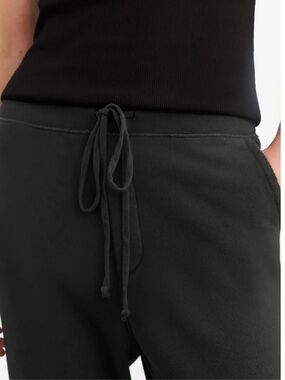 Nili Lotan Black Nolan Sweat Pant with Back Flap Pocket